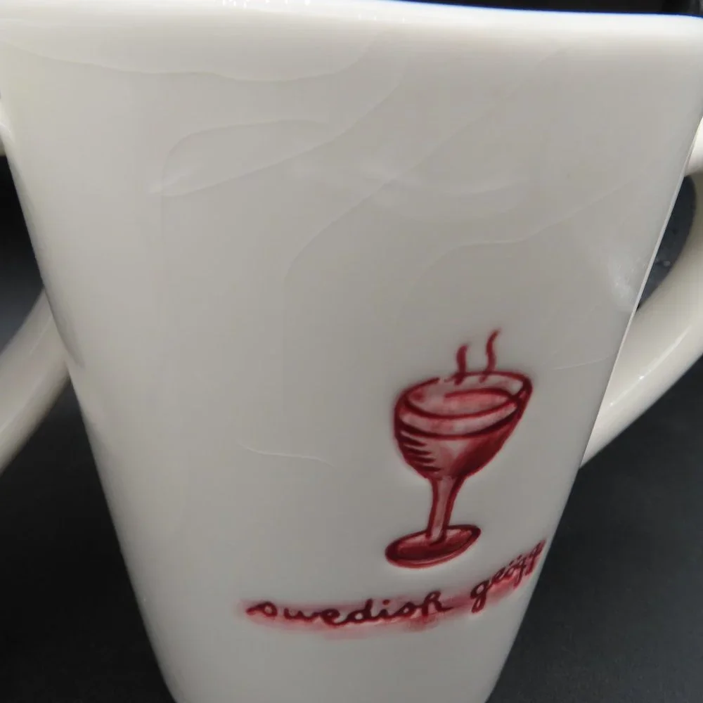 Set of 2, Williams Sonoma Coffee Mug Swedish Glögg